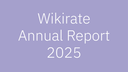 Wikirate Annual Report 2025+Image